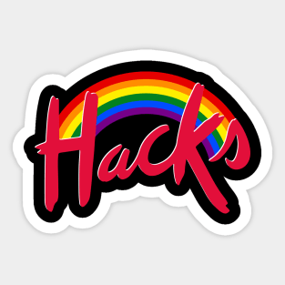 Hacks Pride Rainbow Sticker